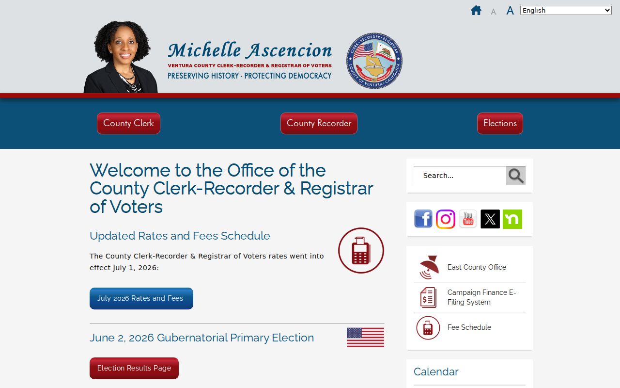 Simi Valley people search access on the Ventura County Clerk-Recorder website